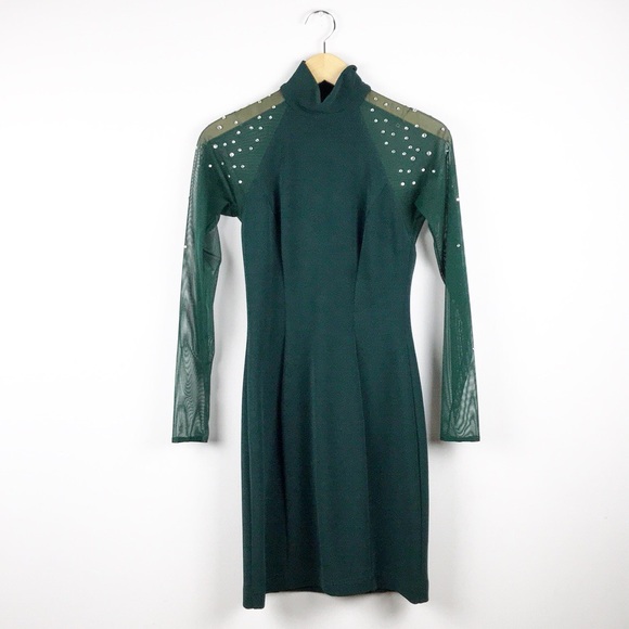 Lillie Rubin Dresses & Skirts - Lillie Rubin Vintage Green Bodycon Dress Size M